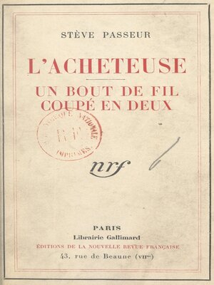 cover image of L'acheteuse